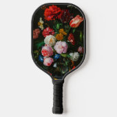 Raquette De Pickleball Vase de verre avec des fleurs (Verso)