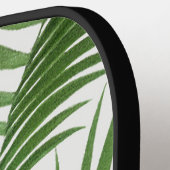 Raquette De Pickleball Verdure tropicale Aquarelle Palmier Monogramme (Détail gauche)