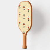 Raquette De Pickleball Verre de vin sur orange (Gauche)