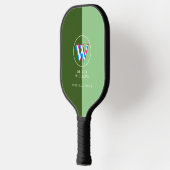Raquette De Pickleball Vert 2 Tons Trois Calques Initiale (Gauche)