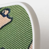 Raquette De Pickleball Vert fleur rose (Détail gauche)