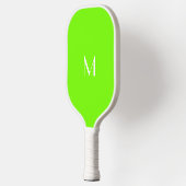Raquette De Pickleball vert fluorescent - ajouter du monogramme (Gauche)