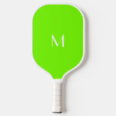 Raquette De Pickleball vert fluorescent - ajouter du monogramme (Verso)