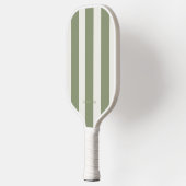 Raquette de Pickleball Verte & Blanche Minimaliste (Gauche)