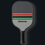 Raquette De Pickleball VHS vintage à travers la bande avec le nom<br><div class="desc">VHS vintage Across Striping with Name Pickleball Paddle capture la nostalgie ludique d'une époque révolue, amenant l'audacieuse flair des visuels rétro au rythme du tribunal. Son design canalise l'énergie vibrante des temps classiques de cassettes, transformant chaque service et rassemblement en un moment rempli de personnalité et de style. Parfait pour...</div>