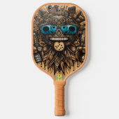 Raquette De Pickleball Vibe cosmique : Conception complexe sur un (Recto)