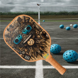 Raquette De Pickleball Vibe cosmique : Conception complexe sur un