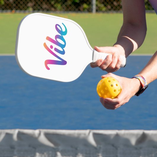 Raquette de Pickleball Vibe Rainbow Script – (Insitu)