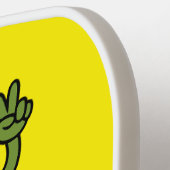 Raquette de Pickleball Vibes Cartoon Pickle (Détail gauche)