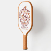 Raquette De Pickleball Vibes d'enseignant sur mesure Boho Apple Awesome e (Gauche)