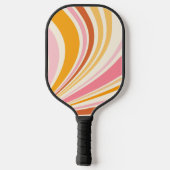 Raquette De Pickleball Vibes rétro colorées (Verso)