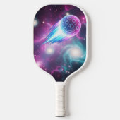 Raquette De Pickleball Vibrant Cosmic Galaxy Nebula Glowing  (Recto)