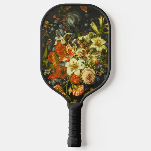 Raquette De Pickleball Vie morte avec fleurs et fruits (Verso)