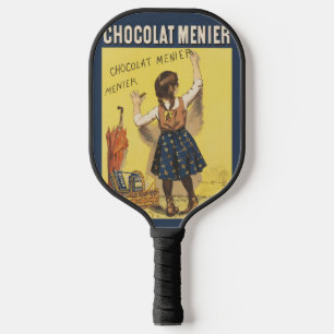 Raquette De Pickleball Vintage 1892 Chocolat Menier Jeune Fille Française