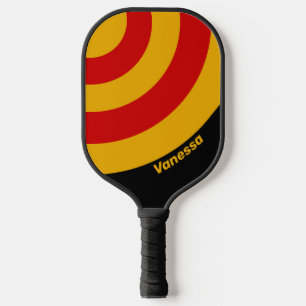 Raquette De Pickleball Vintage Capital City Circle Stripe avec nom