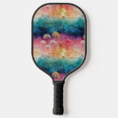 Raquette De Pickleball Vintage Dandelion Abstract Pattern (1) (Verso)