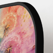 Raquette De Pickleball Vintage Dandelion Abstract Pattern (5) (Détail gauche)