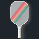 Raquette De Pickleball Vintage Lilac Charme rayures avec nom<br><div class="desc">Entrez dans un monde d'élégance intemporelle avec la Vintage Lilac Charm Stripes avec le nom Pickleball Paddle. Des rayures lilas molles et muettes se tissent à travers la surface, évoquant la douce grâce d'un jardin ancien baisé par la lumière du soleil. Votre nom, élégamment gravé, ajoute une touche personnelle à...</div>