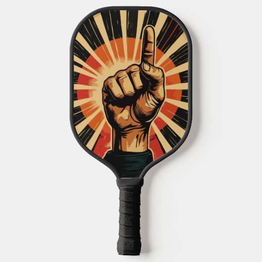 Raquette De Pickleball Vintage Retro Main (Verso)