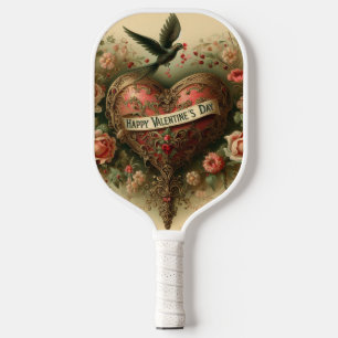 Raquette De Pickleball Vintage/rétro/Victorian Valentine's day heart
