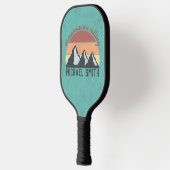 Raquette De Pickleball Vintages pastels montagnes appellent monogram (Gauche)