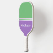 Raquette de Pickleball Violette Verte Minimale (Gauche)