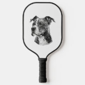 Raquette De Pickleball Visage de chien Pitbull (Recto)