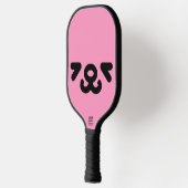 Raquette De Pickleball Visage de chiot heureux rose clair (Gauche)