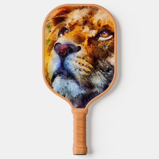 Raquette De Pickleball Visage de lion placide (Recto)