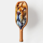 Raquette De Pickleball Visage de lion placide (Gauche)