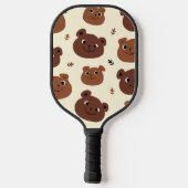 Raquette De Pickleball Visage drôle d'ours (Verso)