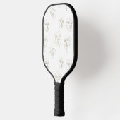 Raquette De Pickleball Visage Féminin Minimaliste Motif Ligne (2) (Gauche)