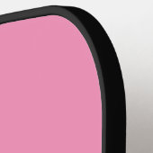 Raquette De Pickleball Visage Satisfait Rose Clair (Détail gauche)