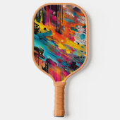 Raquette De Pickleball Vivid Chaos Splash Graffiti (Verso)