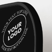 Raquette De Pickleball Votre logo et votre texte modifiable | Motif répét (Détail gauche)