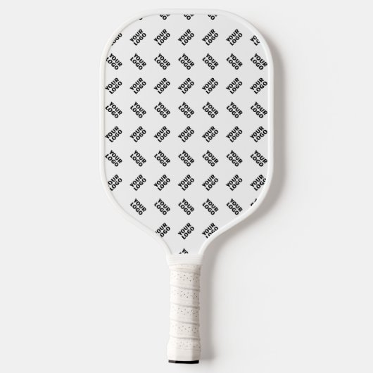 Raquette De Pickleball Votre logo | Motif répété de substitution simple (Verso)