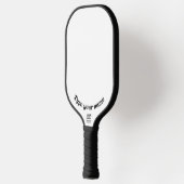 Raquette De Pickleball Votre nom sur Pickleball Paddle Blanc Plat (Gauche)