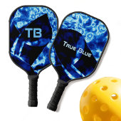 Raquette De Pickleball Vrai bleu avec nom et initiales