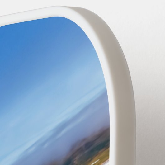 Raquette De Pickleball Vue sur Saudarkrokur et Skagafjordur, Islande (Détail gauche)