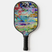 Raquette De Pickleball Warm Layers by Lydia's Art Sangria (Verso)