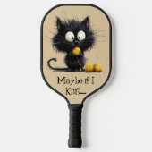 Raquette De Pickleball *~* Whimsical Quirky Cat AP68 Floral 11 PHOTO (Verso)