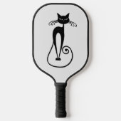Raquette De Pickleball Whimsical Skinny Chat noir (Recto)