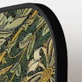 Raquette De Pickleball William Morris Honeysuckle Vert Floral (Détail gauche)