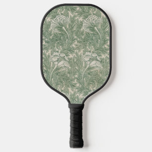 Raquette De Pickleball william morris tulip papier peint textile vert