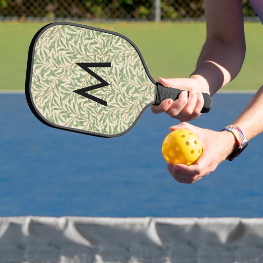 Raquette De Pickleball William Morris Willow Bough Motif Monogramme (Insitu)