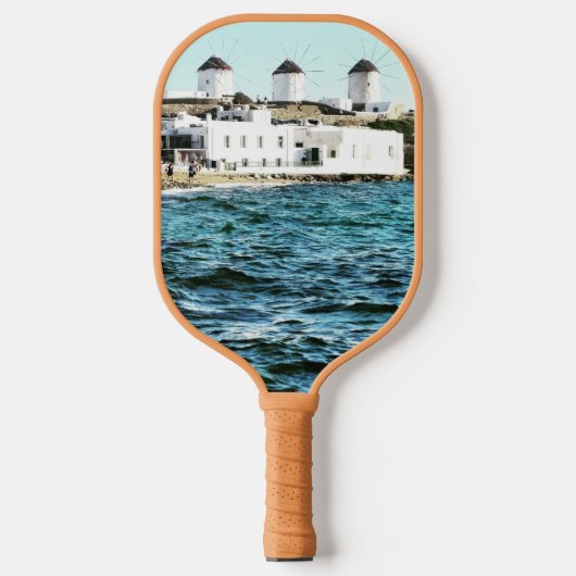Raquette De Pickleball Windmills in Mykonos Pickleball Paddle (Recto)