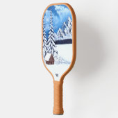 Raquette De Pickleball Winter Wonder avec texte (Gauche)