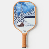 Raquette De Pickleball Winter Wonder avec texte (Verso)
