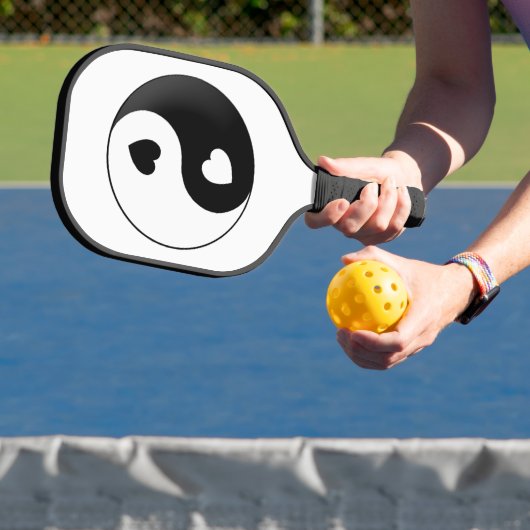 Raquette De Pickleball Yin Yang Amour Et Coeurs (Insitu)