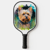 Raquette De Pickleball Yorkshire Terrier Aquarelle (Verso)